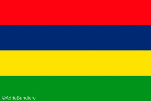 Mauritius 12 x 9 Courtesy Flag Polyester - Boat-Stuff