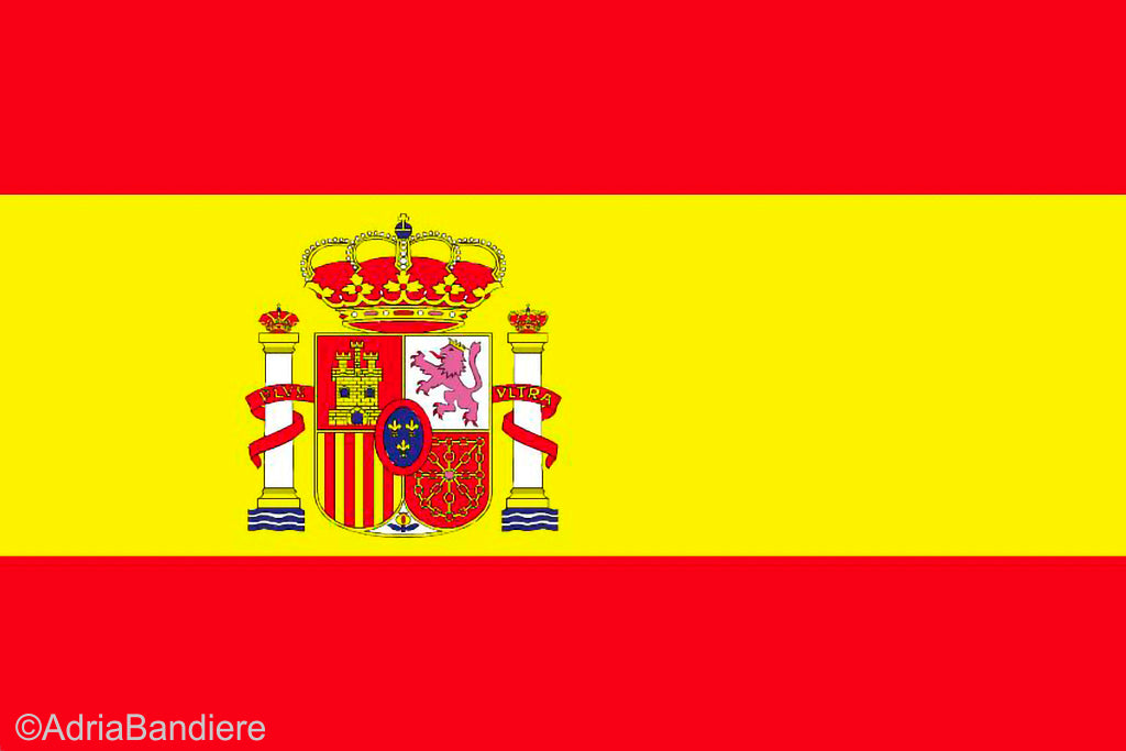 Spain 12 x 9 Courtesy Flag Polyester - Boat-Stuff