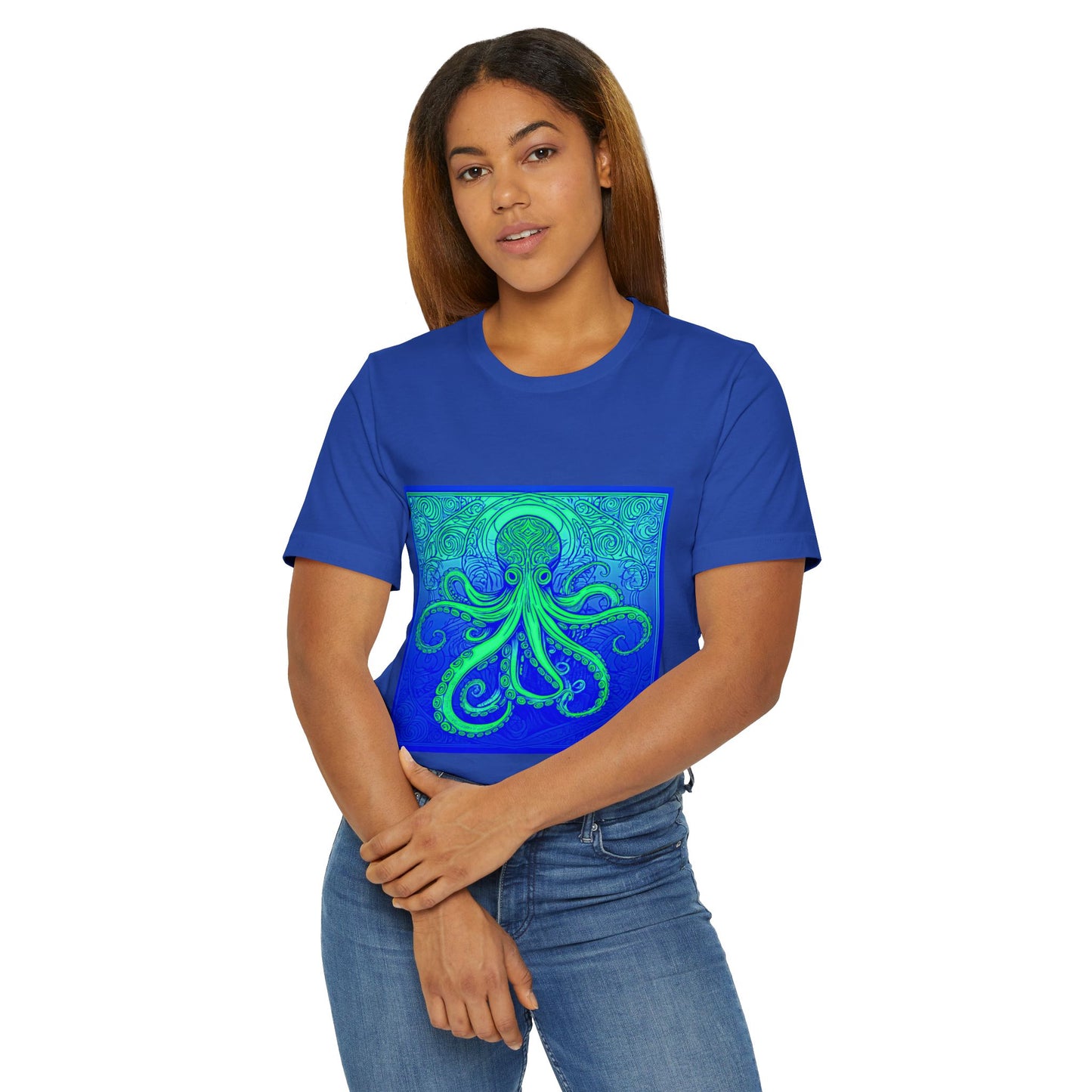Octopus Jersey T-Shirt - Casual Cool Artistic Unisex Tee Shirt