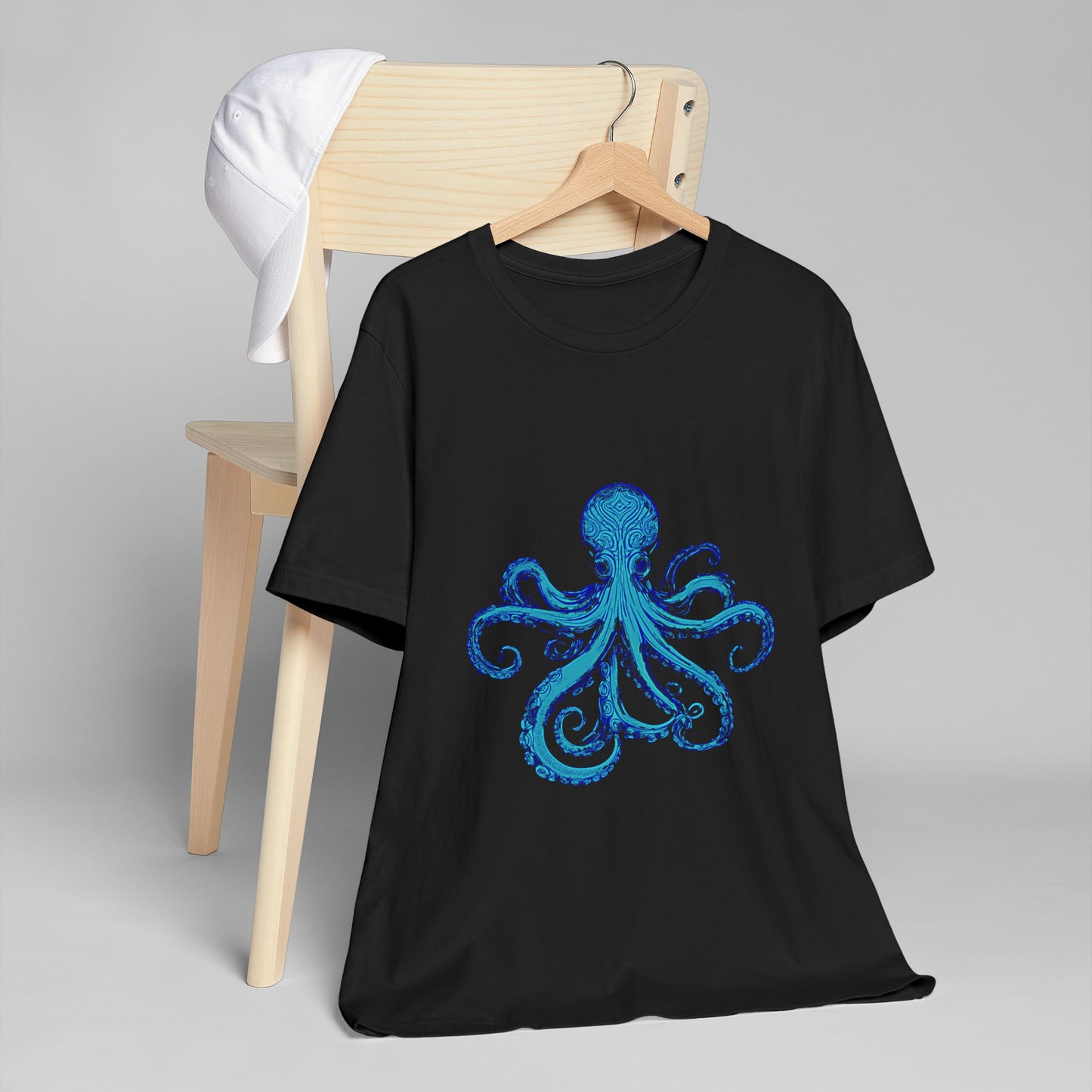 Octopus Jersey T-Shirt - Casual Cool Artistic Unisex Tee Shirt