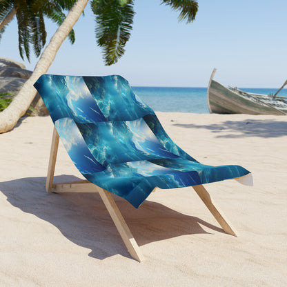 Beach Towel - Sun-Soaked Days and Ocean Waves Design
