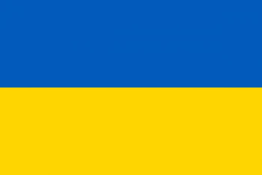 Ukraine 12 X 9 Courtesy Flag Polyester