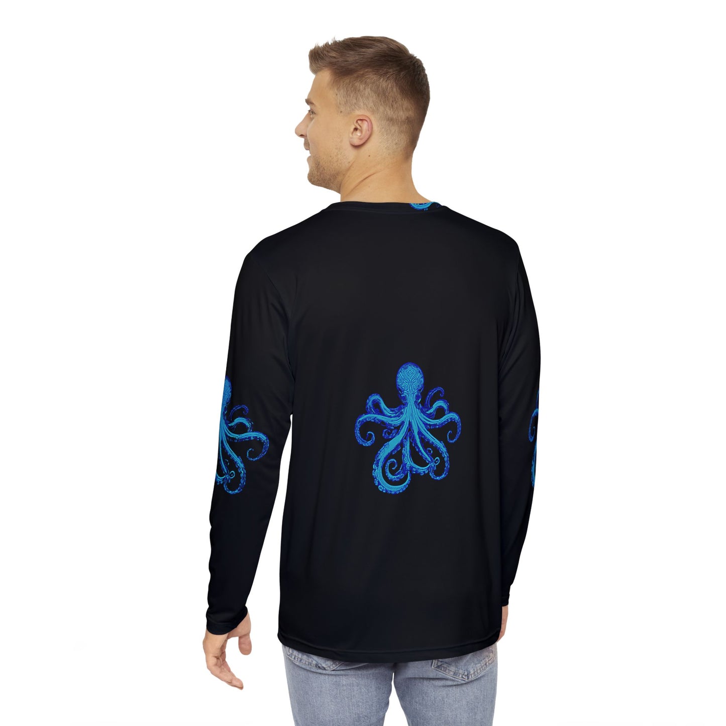 Men's Long Sleeve Shirt - Vibrant Octopus Design - Boat-Stuff Collection