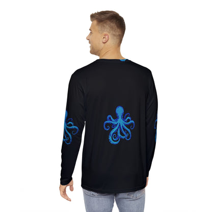 Men's Long Sleeve Shirt - Vibrant Octopus Design - Boat-Stuff Collection