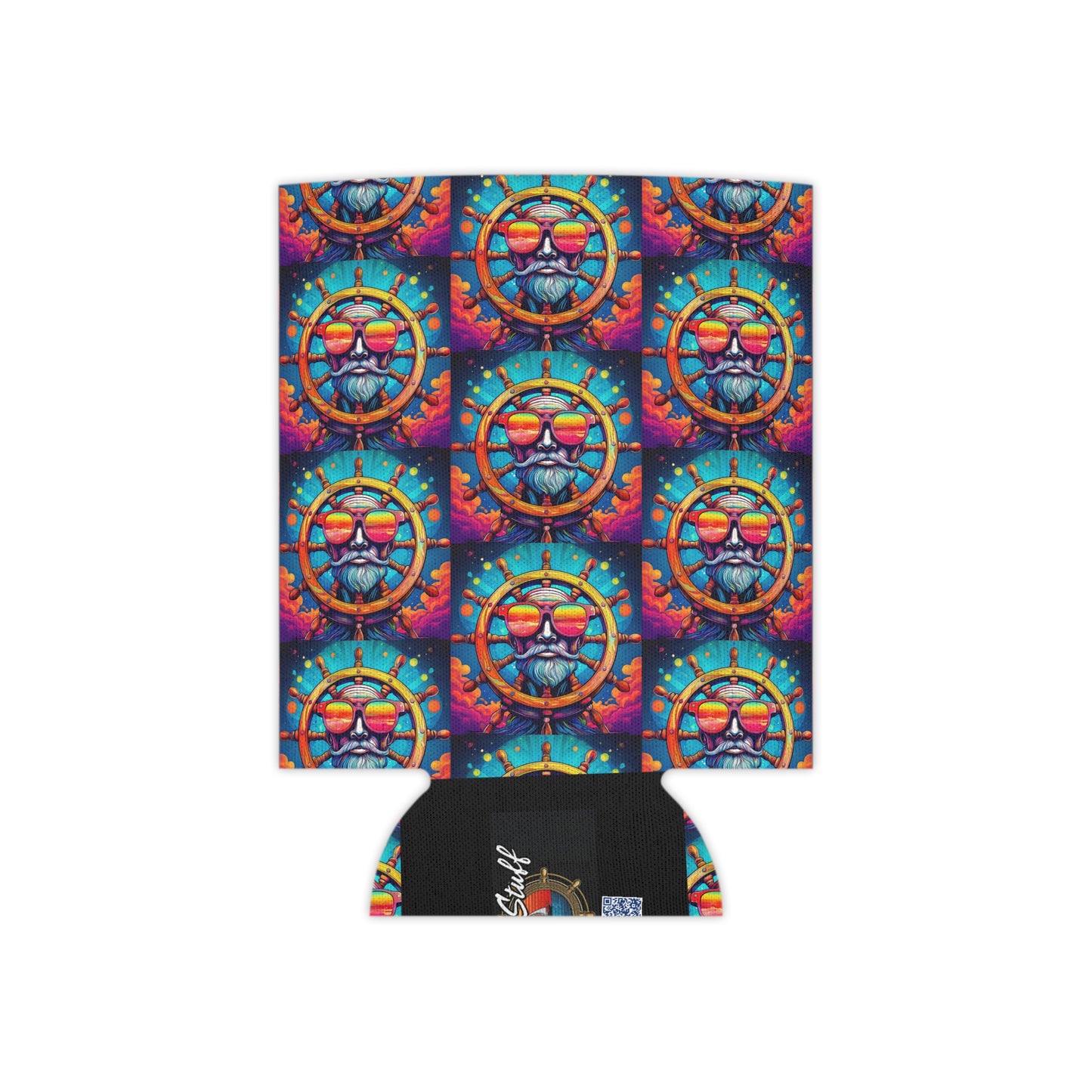 Vibrant Psychedelic Can Cooler