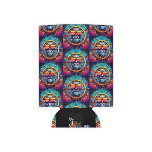 Vibrant Psychedelic Can Cooler