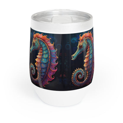Wine Tumbler - Chill Seahorse