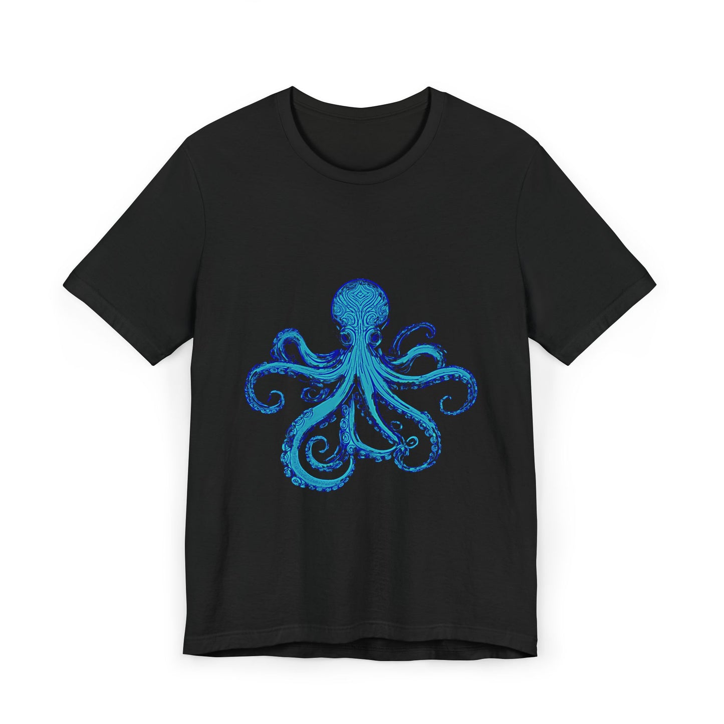 Octopus Jersey T-Shirt - Casual Cool Artistic Unisex Tee Shirt
