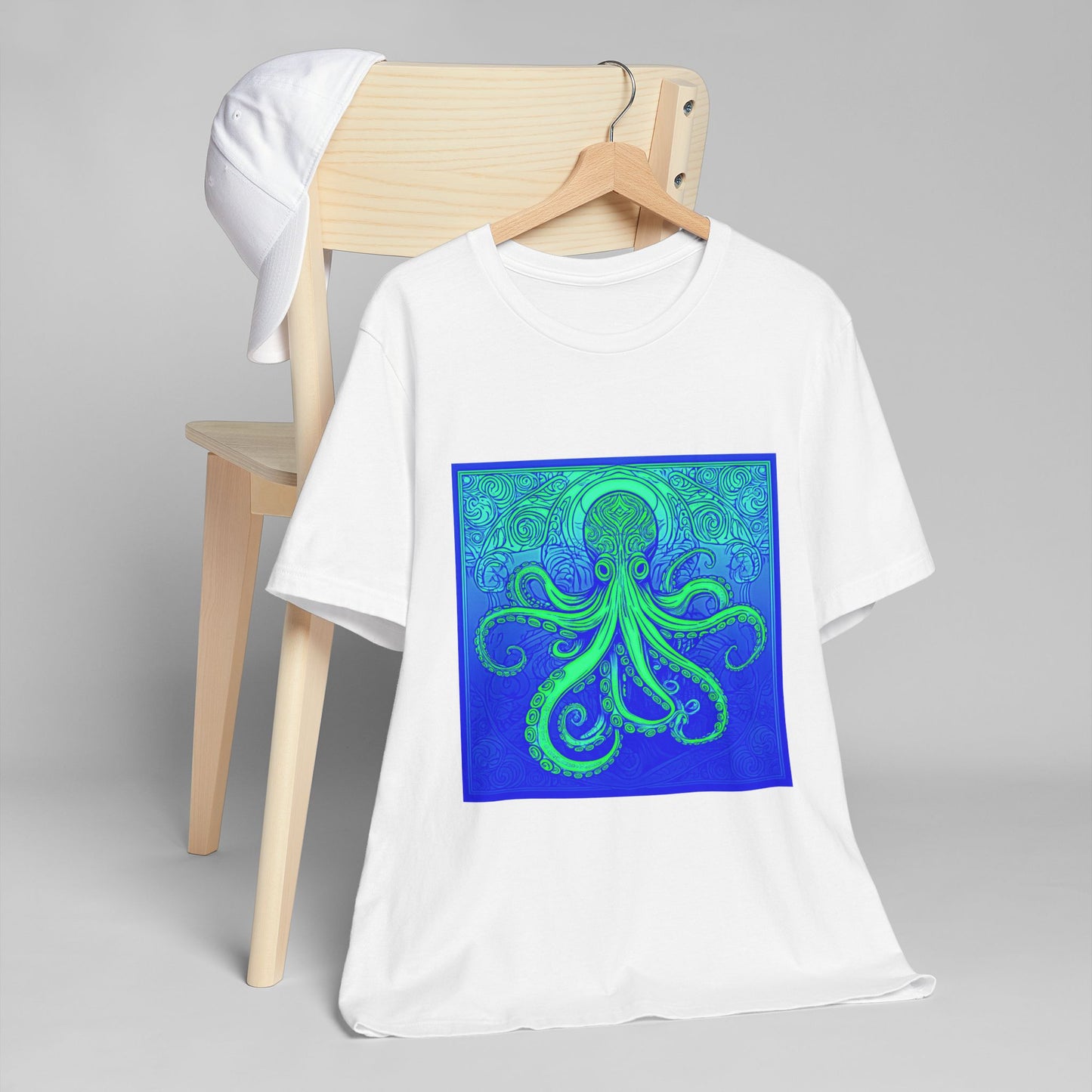 Octopus Jersey T-Shirt - Casual Cool Artistic Unisex Tee Shirt