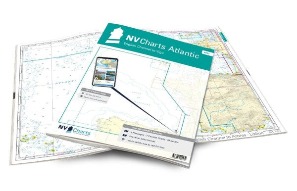 NV Atlas Atlantic ATL 1 – Falmouth to Vigo/North Coast of Spain [Nautical Chart Atlantic NV Verlag]