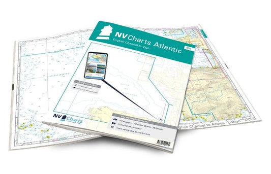 NV Atlas Atlantic ATL 1 – Falmouth to Vigo/North Coast of Spain [Nautical Chart Atlantic NV Verlag]