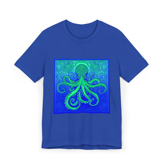Octopus Jersey T-Shirt - Casual Cool Artistic Unisex Tee Shirt