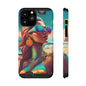 Vibrant Mermaid Phone Case with Card Holder - Beach Lover's Accessory