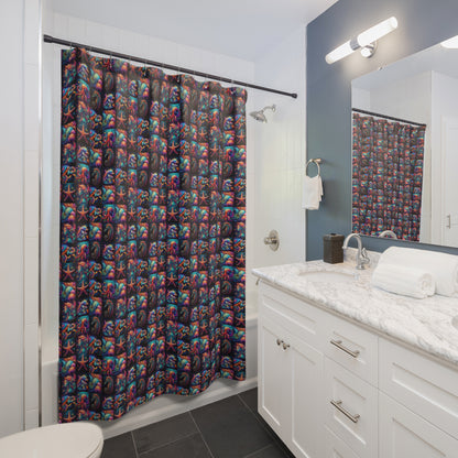Vibrant Underwater Fantasy Shower Curtain