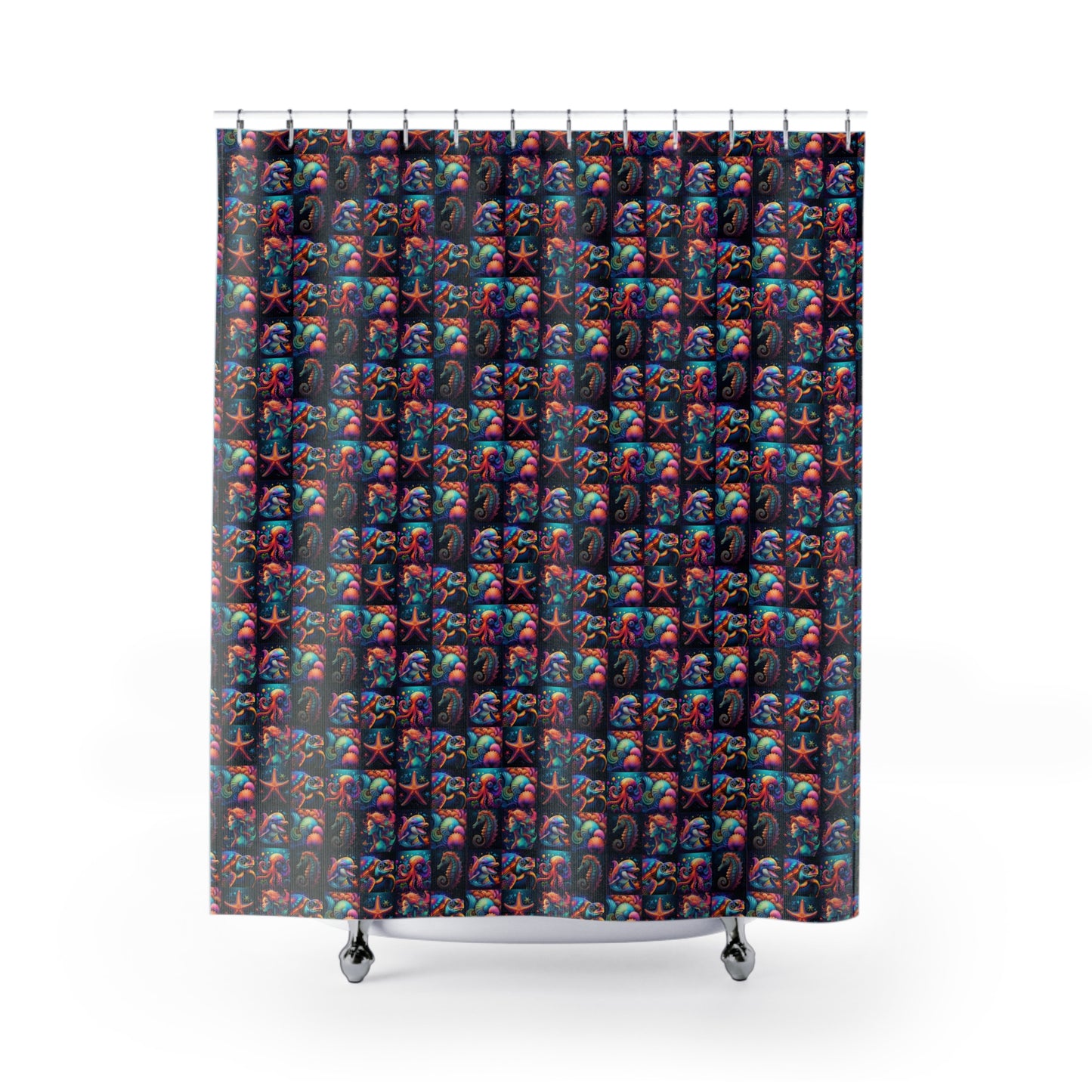 Vibrant Underwater Fantasy Shower Curtain
