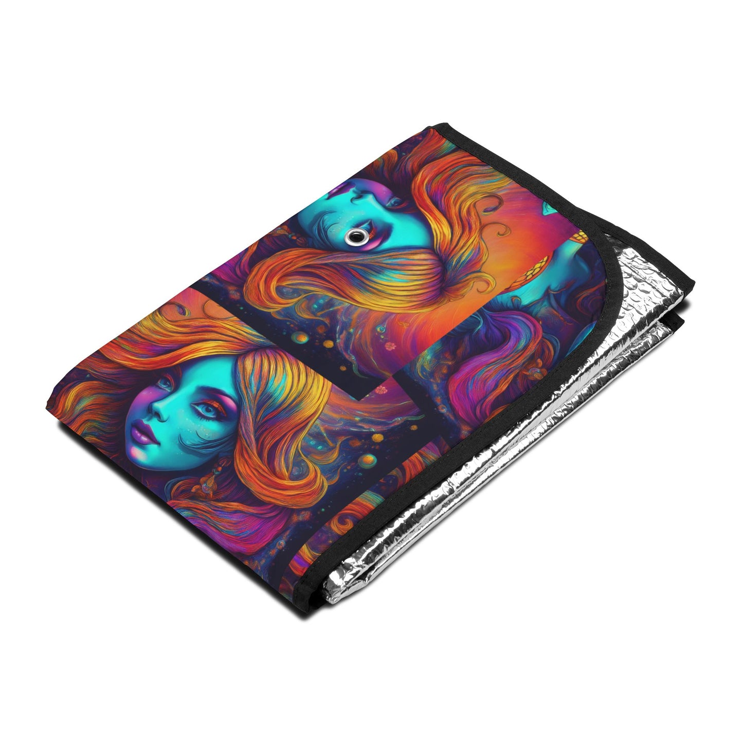 Colorful Mermaid Car Sun Shades - UV Protection - designed by Boat-Stuff