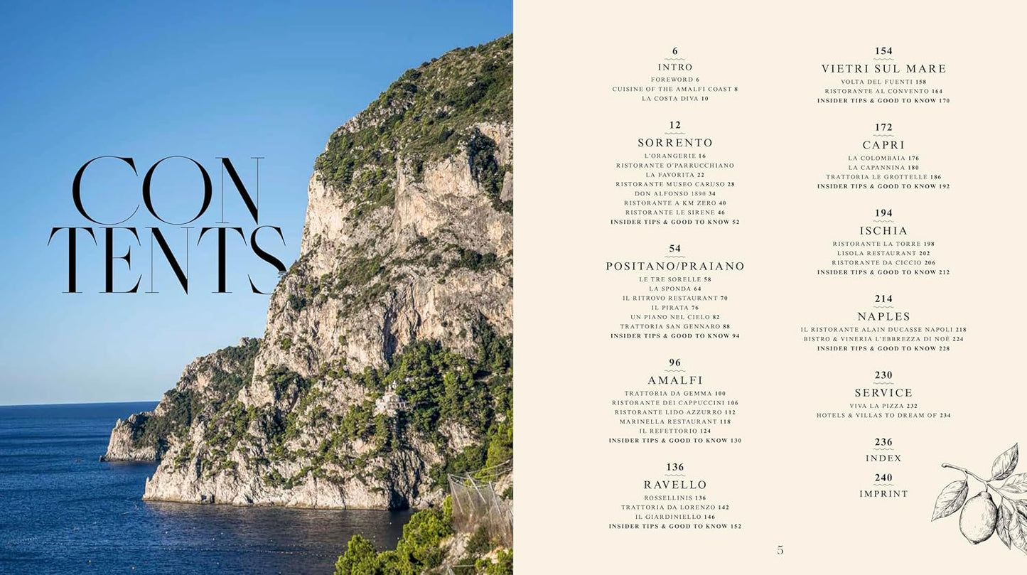 A Taste of the Amalfi Coast: Places of longing, original recipes and insider tips