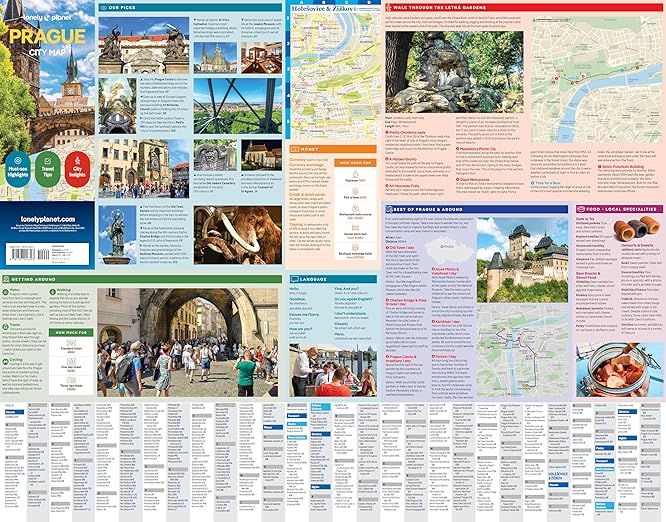 Lonely Planet Prague City Map