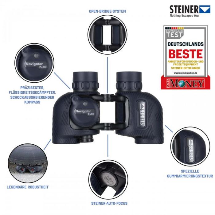 Steiner Navigator 7x30 Binoculars (With Compass)