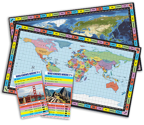 Who Knows Where? Board Game