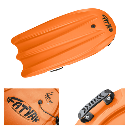 Hönö Bodyboard | Plastic Neutral | Orange | Wave Ready