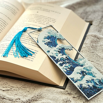 The Great Wave Bookmark | Japanese Art Book Mark | 3D Printed Gift for Readers