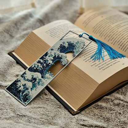 The Great Wave Bookmark | Japanese Art Book Mark | 3D Printed Gift for Readers