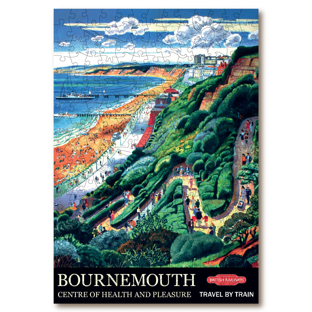 Vintage Poster - Bournemouth - Victory Wooden Puzzles