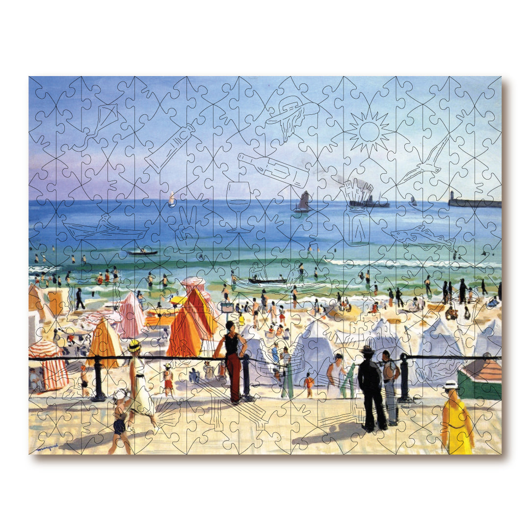 The Beach at Sables d'Olonne - Victory Wooden Puzzles