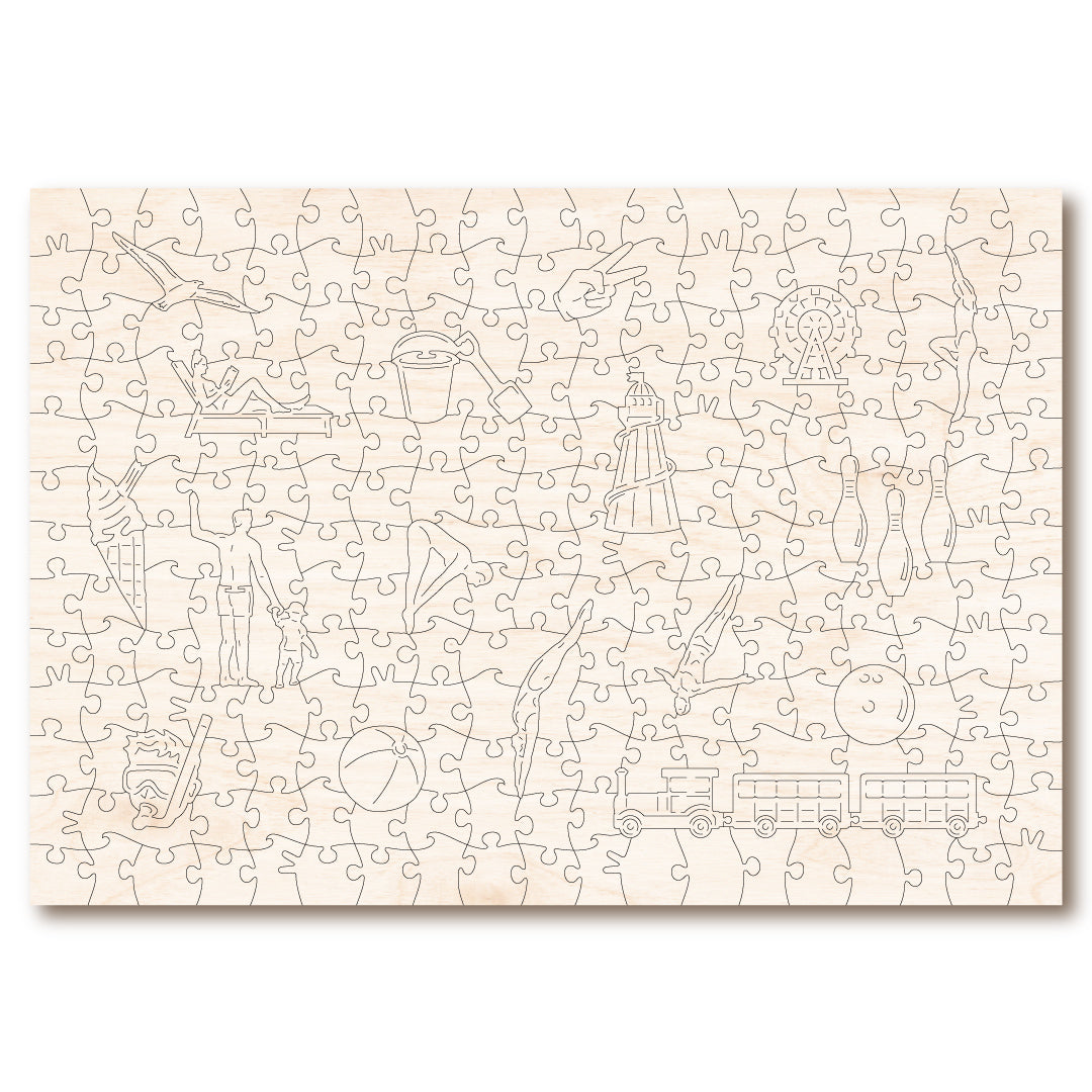 Vintage Poster - Butlin's - Victory Wooden Puzzles