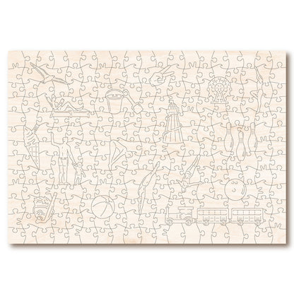 Vintage Poster - Butlin's - Victory Wooden Puzzles