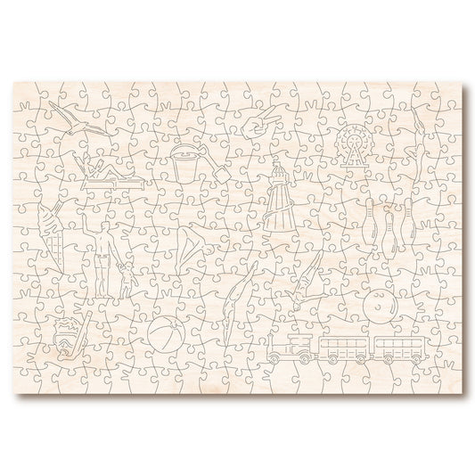 Vintage Poster - Butlin's - Victory Wooden Puzzles