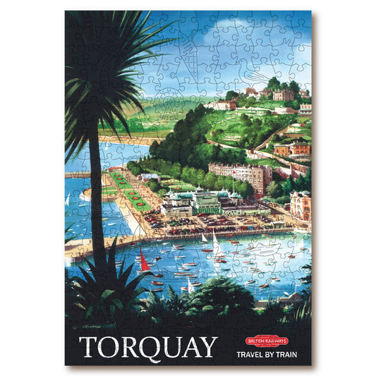 Vintage Poster - Torquay - Victory Wooden Puzzles