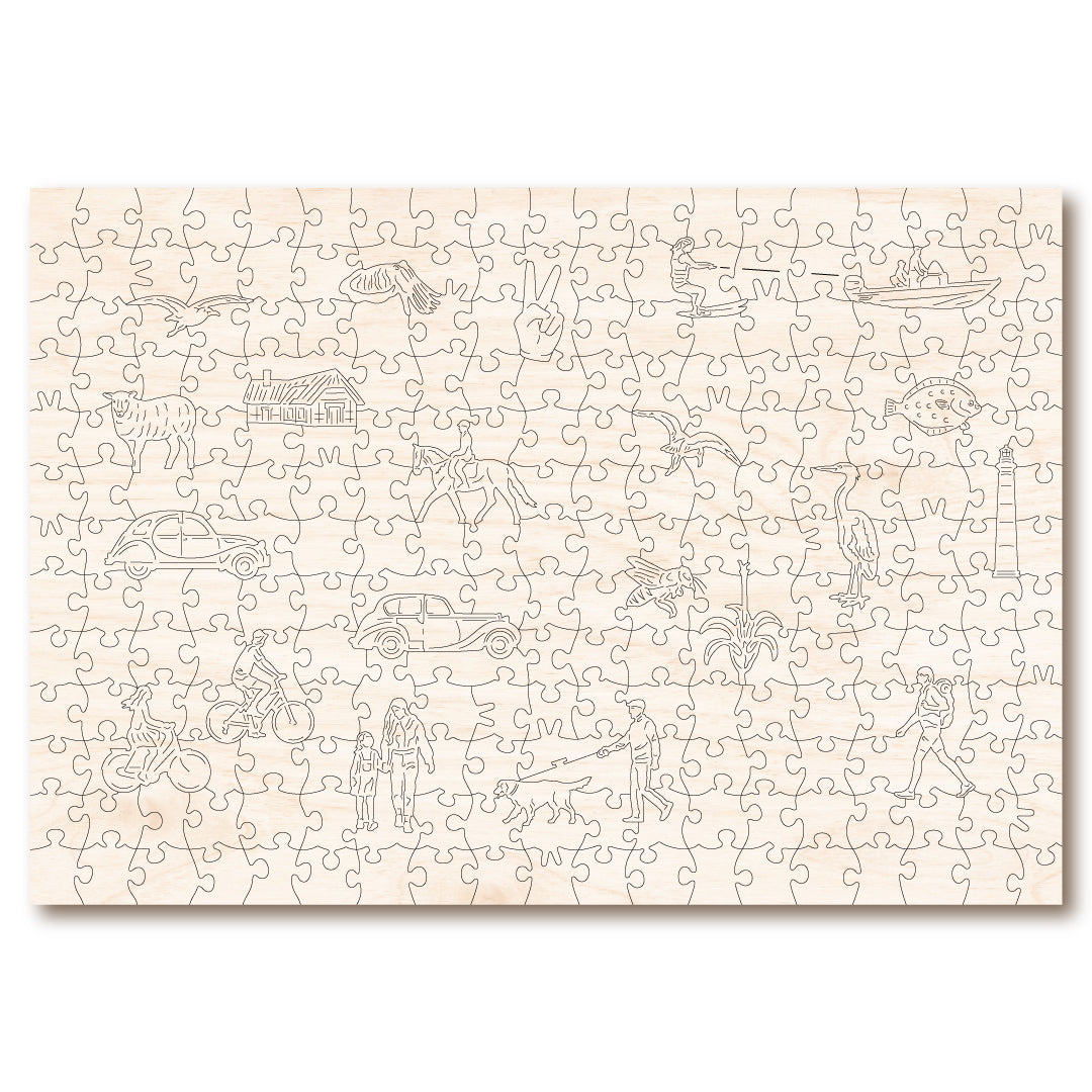 Vintage Poster - Eastbourne - Victory Wooden Puzzles