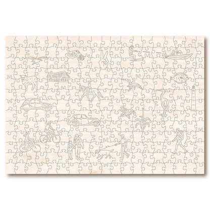 Vintage Poster - Eastbourne - Victory Wooden Puzzles