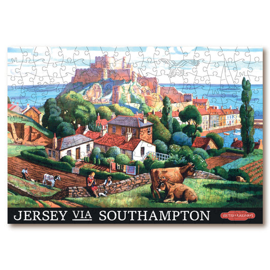 Vintage Poster - Jersey - Victory Wooden Puzzles