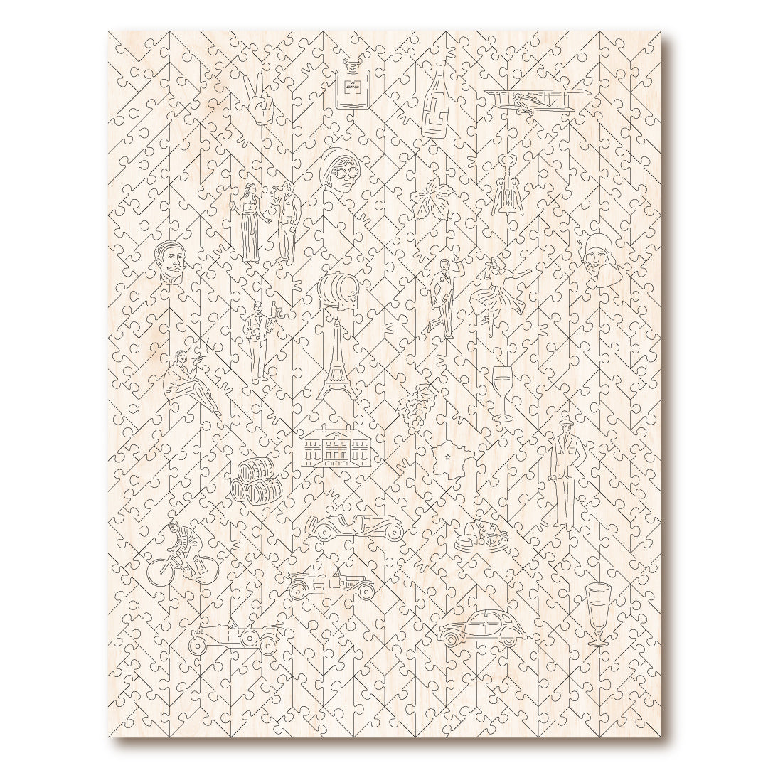 Vintage Poster - La Chablisienne (Large) Victory Wooden Puzzles