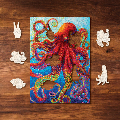 Dancing Octopus MINI QT - Victory Wooden Puzzles
