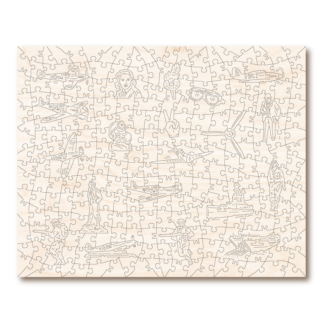 Wings Of Valour - Spitfire Over Normandy - Victory Wooden Puzzles