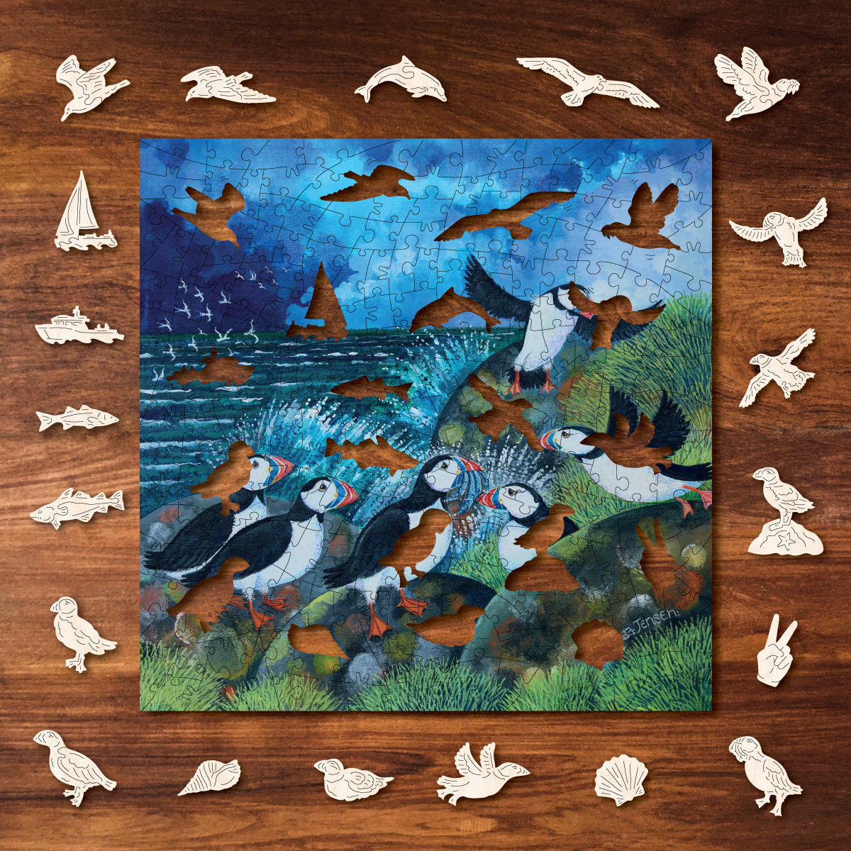 Puffins - Victory Wooden Puzzles