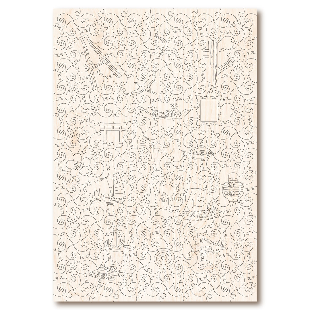 Naruto Whirlpools - Victory Wooden Puzzles