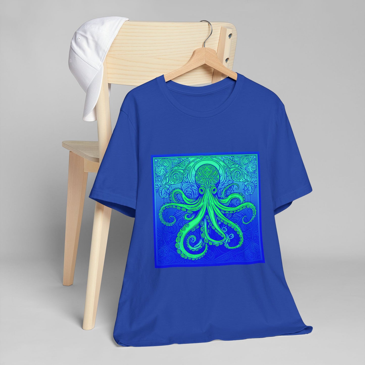 Octopus Jersey T-Shirt - Casual Cool Artistic Unisex Tee Shirt