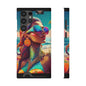 Vibrant Mermaid Phone Case with Card Holder - Beach Lover's Accessory