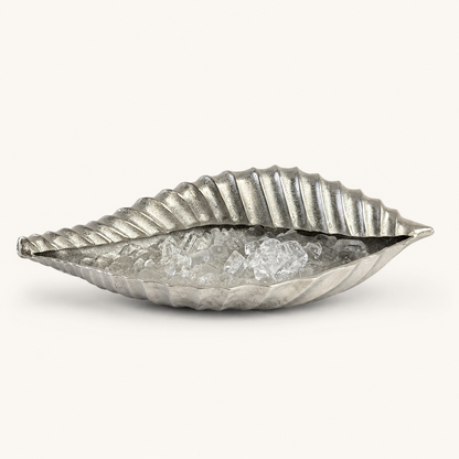 Clamshell Solid Cast Champagne Ice Bucket - Wine Cooler
