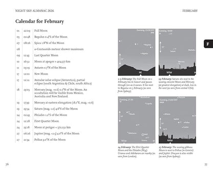 Night Sky Almanac 2026: A stargazer’s guide