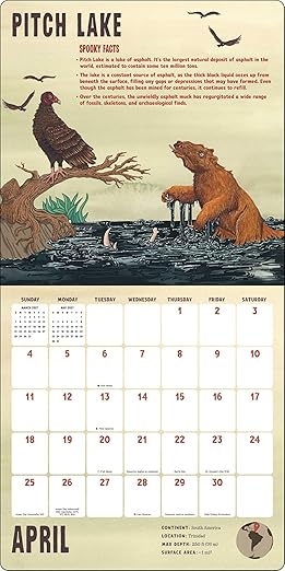 Spooky Lakes 2027 Wall Calendar