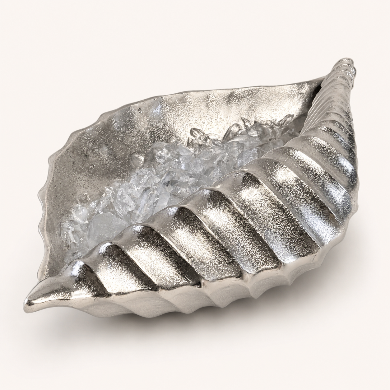 Clamshell Solid Cast Champagne Ice Bucket - Wine Cooler