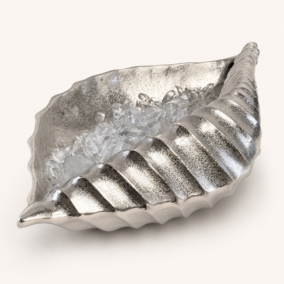 Clamshell Solid Cast Champagne Ice Bucket - Wine Cooler