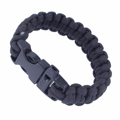 10ft Paracord Emergency Survival Paracord Bracelet Whistle Buckle Camping