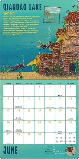 Spooky Lakes 2027 Wall Calendar